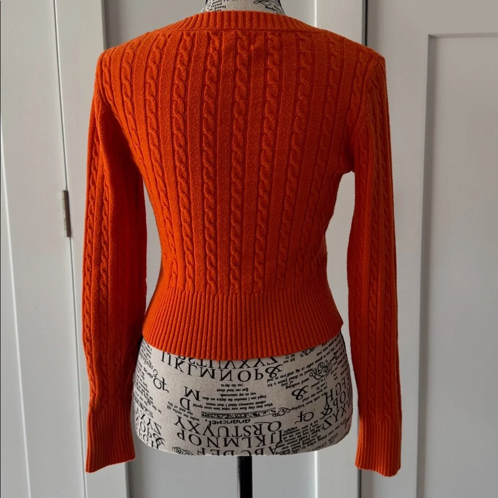 💜 2/$15💜 Jessica Simpson Orange Cable Knit Sweater
